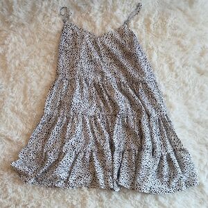 SHEIN Black And White Spotted Sundress